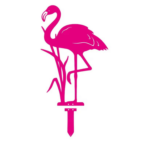 Garden Decoration Flamingo With Ground Stake Pink