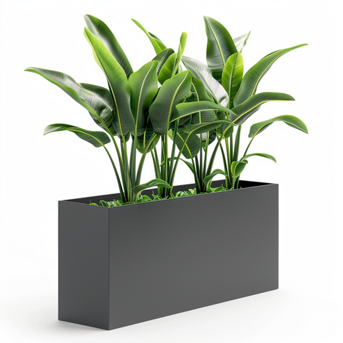 LUX-EDGE Rectangular Planter Powder Coated Steel