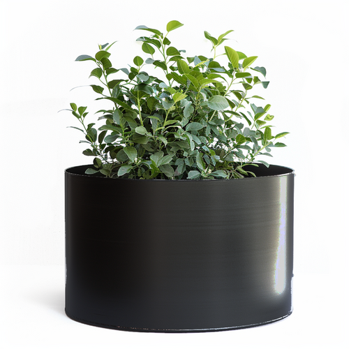 LUX-EDGE Tree Ring & Pot Planter Powder Coated Matte Black