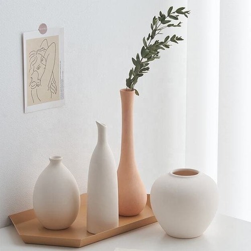 Ceramic Circular Vase 4-Pack